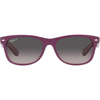 Ray-Ban New Wayfarer 52mm Gradient Polarized Square Sunglasses in Grey Gradient at Nordstrom