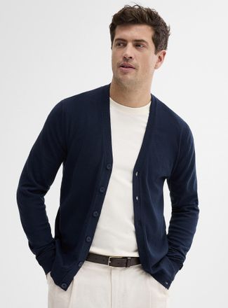 Le 31 Mens Silky knit Cardigan Sweater