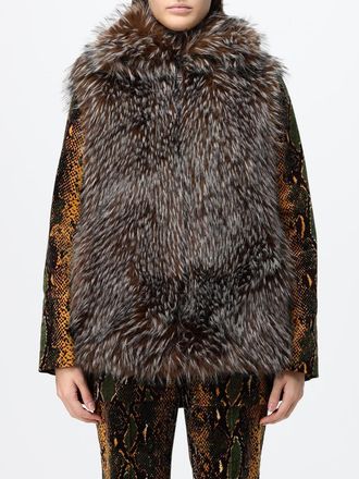 Diane Von F&uuml;rstenberg Gilet in pelliccia sintetica con chiusura a scomparsa