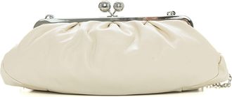 Max Mara Borsa in pelle media Pasticcino baguette Avorio Weekend Max Mara Donna