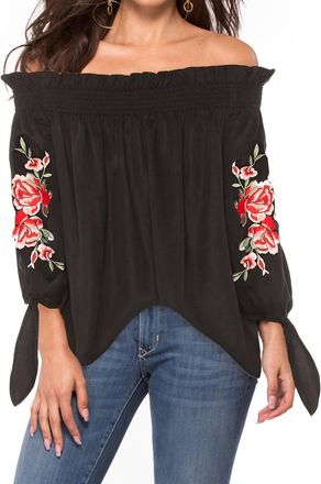 Beach Riot Rose Top In Black