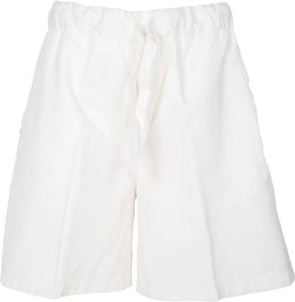 BRIGLIA 1949 Short Shorts, female, White, 2XS, High-Waisted Wide Leg Shorts