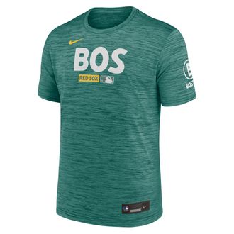 Nike Boston Red Sox City Connect Velocity Nike Mens Dri-FIT MLB T-Shirt in Green | 02ER3CCBQ-HR3
