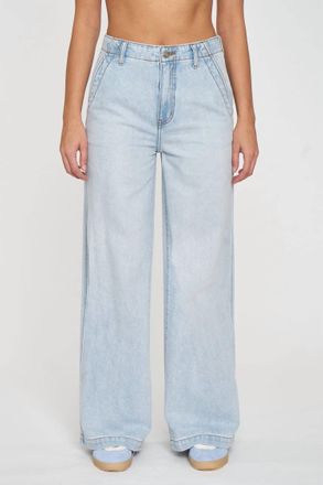 Daze Kickback High Rise Palazzo Jeans In Hush