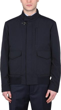 Fay Casual Jacket With Hook Closure