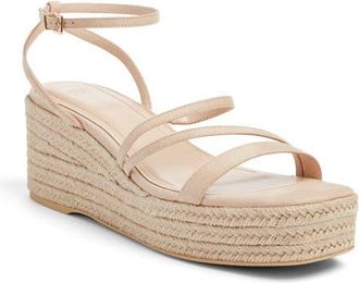BP. Coco Espadrille Ankle Strap Platform Wedge Sandal in Tan Light at Nordstrom, Size 5.5