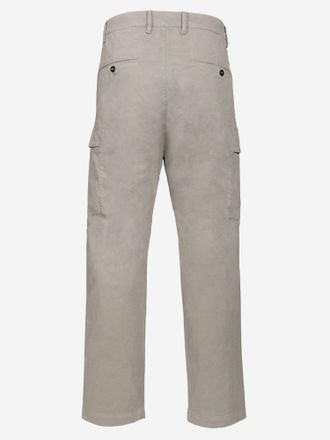 C.P. Company Mens Cotton-Blend Cargo Trousers Fallen Rock