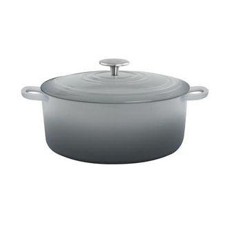 Chantal 5.6 Qt Round Cast Iron Dutch Oven in Fade Gray at Nordstrom