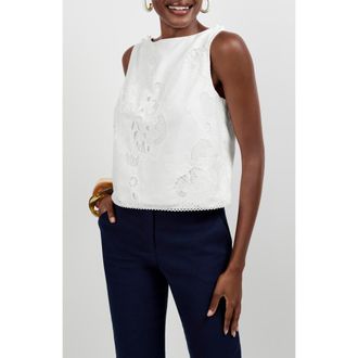 Trina Turk Alessandra Top in Whitewash at Nordstrom, Size X-Large