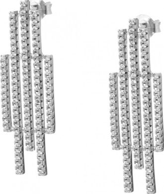 Sif Jakobs Womens E0203-CZ Ladies Earrings - Silver - One Size