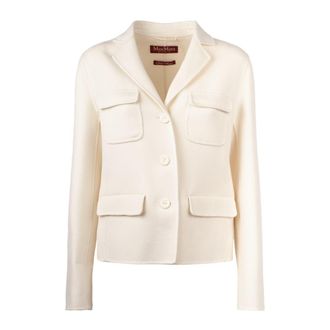 Max Mara Single-Breasted Jacket In Fine Double Fabric