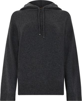 Moorer Charu Hoodie - Dames - Cashmere truien - Zwart - XS - Kasjmier - Truien & Vesten