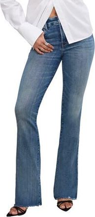 Good American Soft Tech Good Classic Bootcut Jeans in Indigo863 at Nordstrom Rack, Size 0