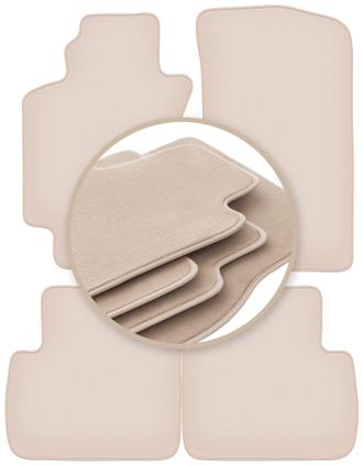 OEM Alfombrillas Beige Premium Para Toyota Avensis I T22 Sed&aacute;n, Familiar, Liftback, Hatchback 1997-2003