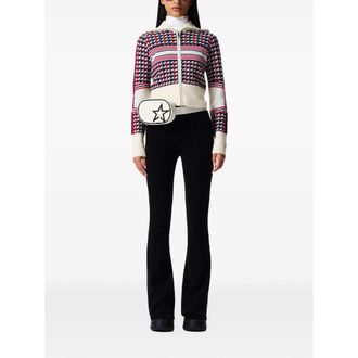 Perfect Moment Merino Wool Houndstooth Cardigan