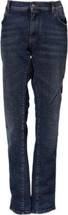 Dolce & Gabbana Blauwe Straight Denim Jeans - Dames - Regular Fit Jeans - Blauw - 2XL - Denim - Jeans