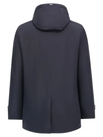 Herno Waterproof Nylon Microfiber Parka - Blue