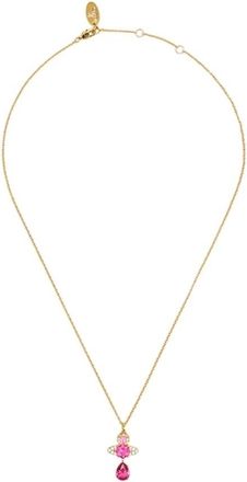 Vivienne Westwood Necklaces, female, Pink, Size: ONE SIZE Ismene Drop Necklace