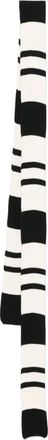 N&deg;21 striped scarf - women - Polyamide/Cotton - One Size - Black