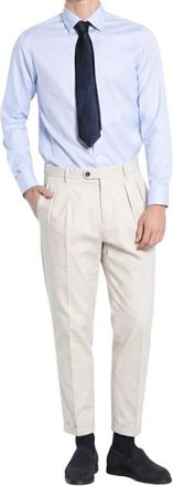 Mason's Don Johnson 2 Pinces - Heren - Straight fit broeken - Wit - 2XL - Katoen - Broeken