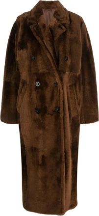 Max Mara Jas met dubbele rij knopen - Bruin