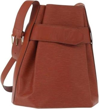 Louis Vuitton Pre-owned Bucket Bags, female, Brown, Size: ONE SIZE Pre-owned Leather Bucket Bag