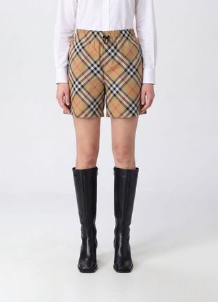 Burberry Pantaloncini in poliestere con motivo Vintage Check e vita con coulisse