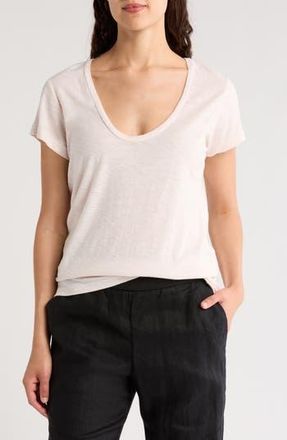 James Perse Deep V-Neck T-Shirt in Zephyr at Nordstrom Rack, Size 3 (Fits Like 8-10 Us)