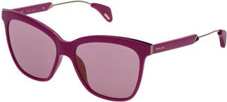 Police SPL621 AFFAIR 2 Z05G Womens Sunglasses Red Size 56