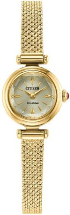 Citizen Fio Goldtone Mesh Strap Watch, 18.4mm in Gold-Tone at Nordstrom