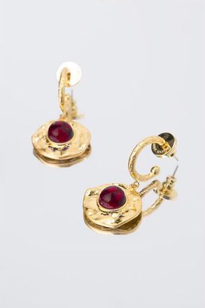 Classicharms Roaming Venus Crystal Molten Earrings in Gold/red at Nordstrom