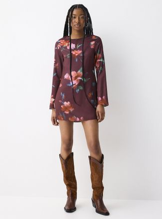 Twik Womens Bell-sleeve short dress