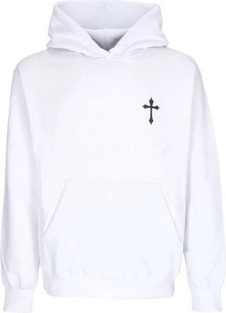 PROPAGANDA Witte Slangenprint Hoodie Mannen - Heren - Hoodies - Wit - XL - Katoen - Hoodies & sweatvesten