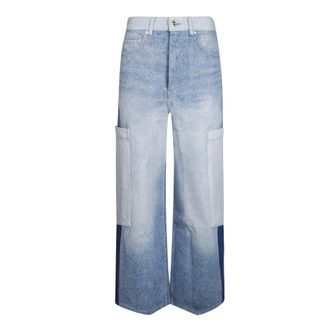 Ganni Dames, Jeans, Blauw, Maat: W27 Denim