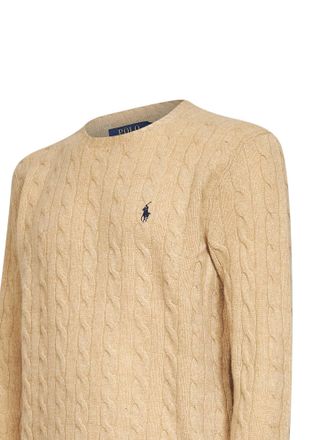 Polo Ralph Lauren Cable-Knit Wool-Blend Sweater - Beige