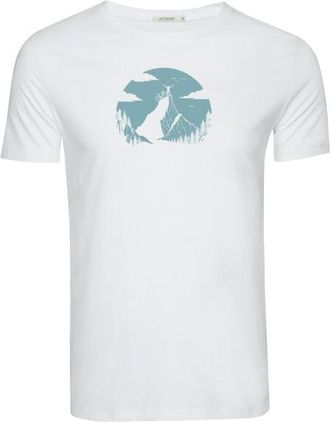 Greenbomb Nature Clouds Ride Guide T-Shirt T-Shirt f&uuml;r Herren | wei&szlig;