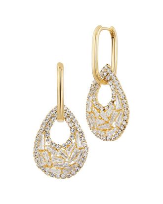 Savvy Cie Jewels CZ Dangle Earrings