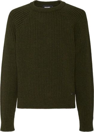 Dsquared2 Geribbelde trui - Groen