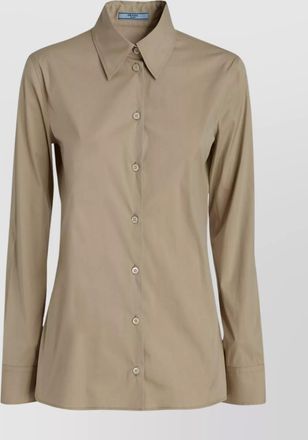 Prada shirts with back yoke and collared neck