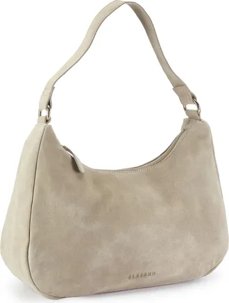 Elbsand Schultertasche ELBSAND Handtasche, Shopper, Damen, Gr. B/H/T: 32cm x 19cm x 11cm, sand, Rindsleder, clean, unifarben, Taschen Schultertasche, Ledertas