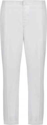 Dondup Pantalone Zyan - Heren - Straight fit broeken - Wit - W34 - Katoen - Broeken