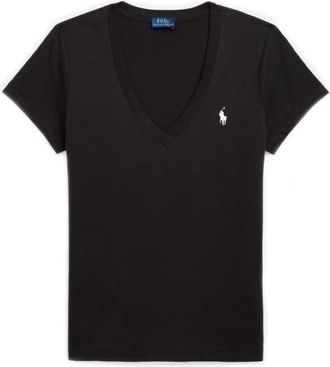 Polo Ralph Lauren T-shirts - Dames - T-shirts - Zwart - L - Katoen - Tops