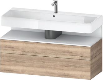 Duravit Duravit - Qatego Mueble Bajo Lavabo, 1 Extra&iacute;ble Y 1 Caj&oacute;n