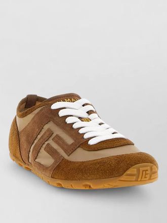Balmain leather racer 45 low-top sneakers