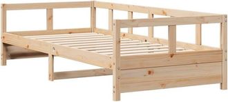 vidaXL Sof&aacute; Cama Madera Maciza De Pino Natural 80x200 Cm Vidaxl