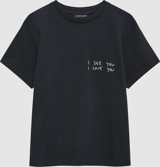 Anine Bing Tee Shirt Shelley Black