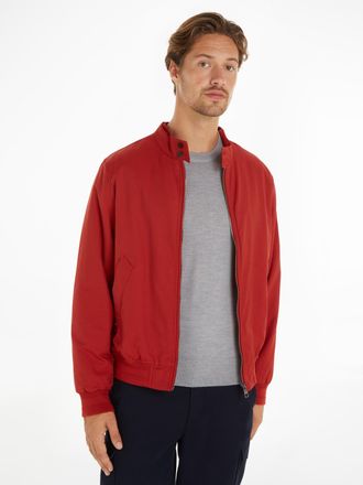 Tommy Hilfiger Blouson TOMMY HILFIGER CLUB HARRINGTON, Herren, Gr. XXL, rot (schwarz magma), Web, Obermaterial: 62% Baumwolle, 38% Polyamid. Futter: 100% Polyester. 
