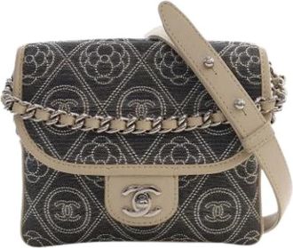 Chanel Pre-owned Satchel - Dames - Vintage Schoudertas - Grijs - ONE Size - Leer - Vintage