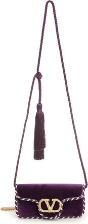 Valentino Garavani Loc Mini Velvet Clutch