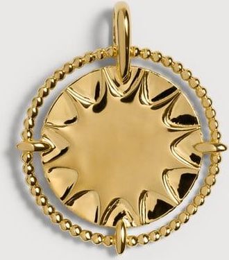 Monica Vinader Gold Talisman Sun Pendant